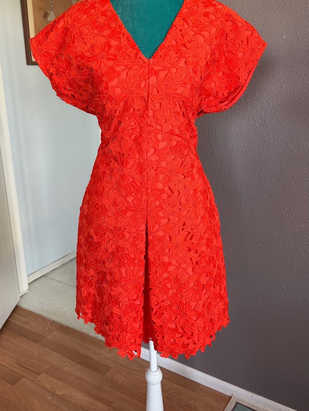 Banana Republic Coral-Red Petite Top